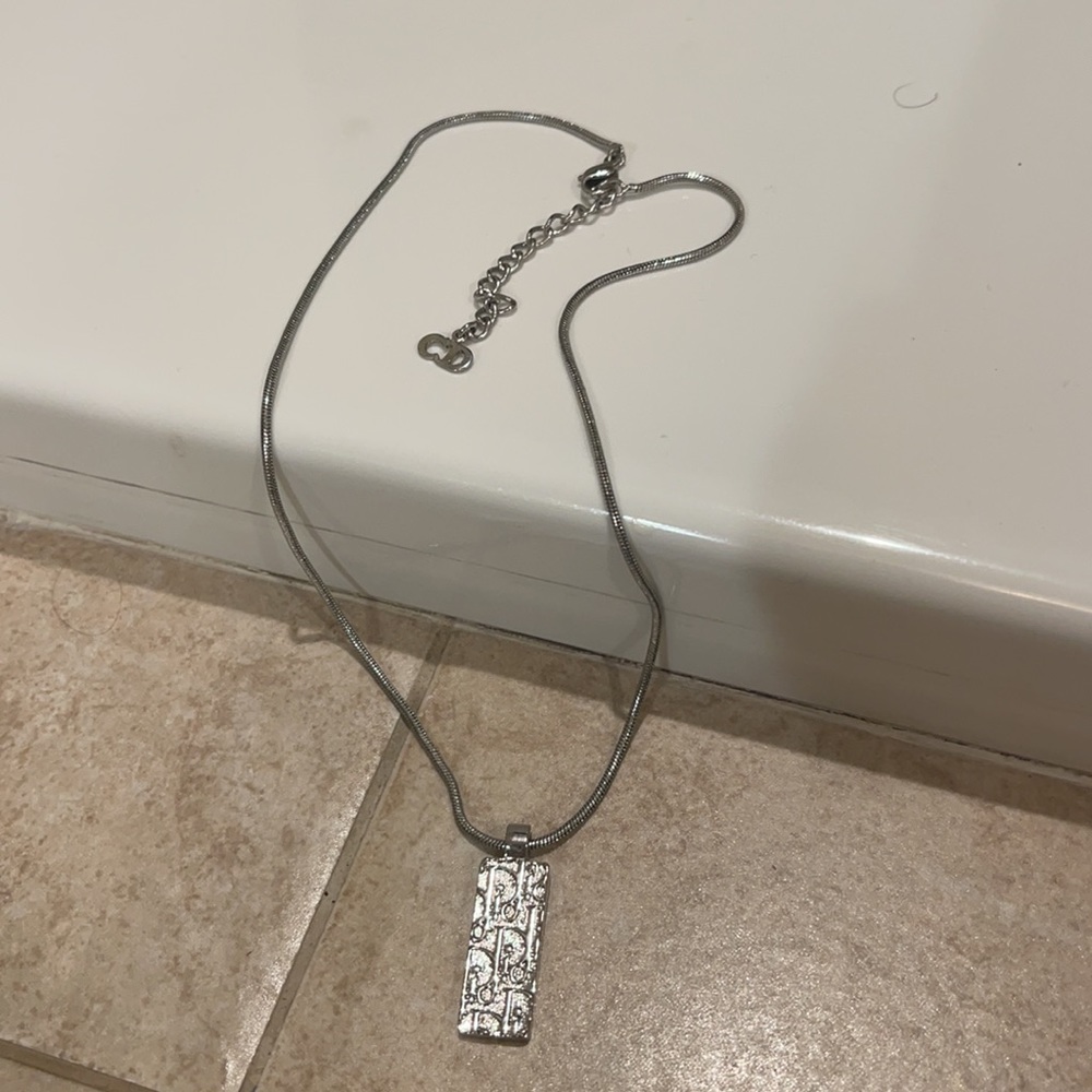 Christian Dior plate necklace